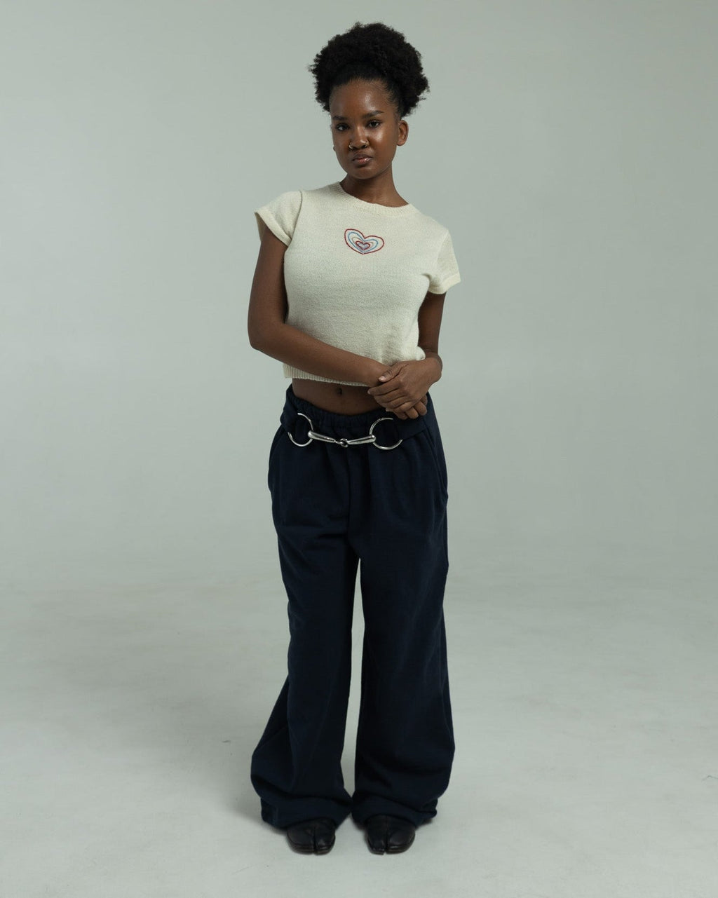 Bit Flared Sweats- Midnight