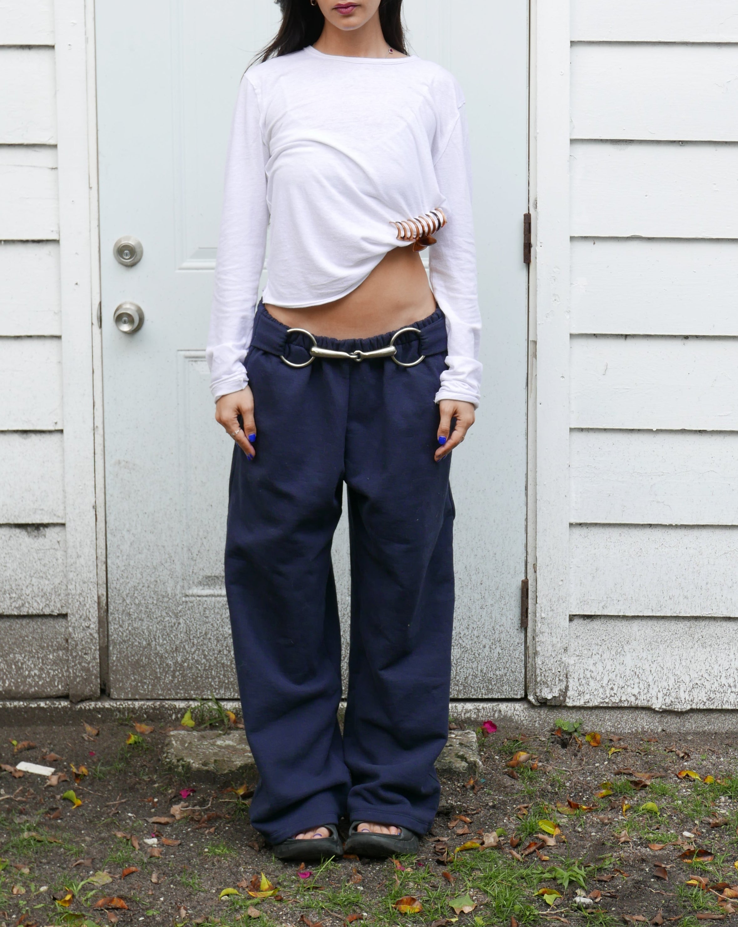 Bit Flared Sweats- Midnight